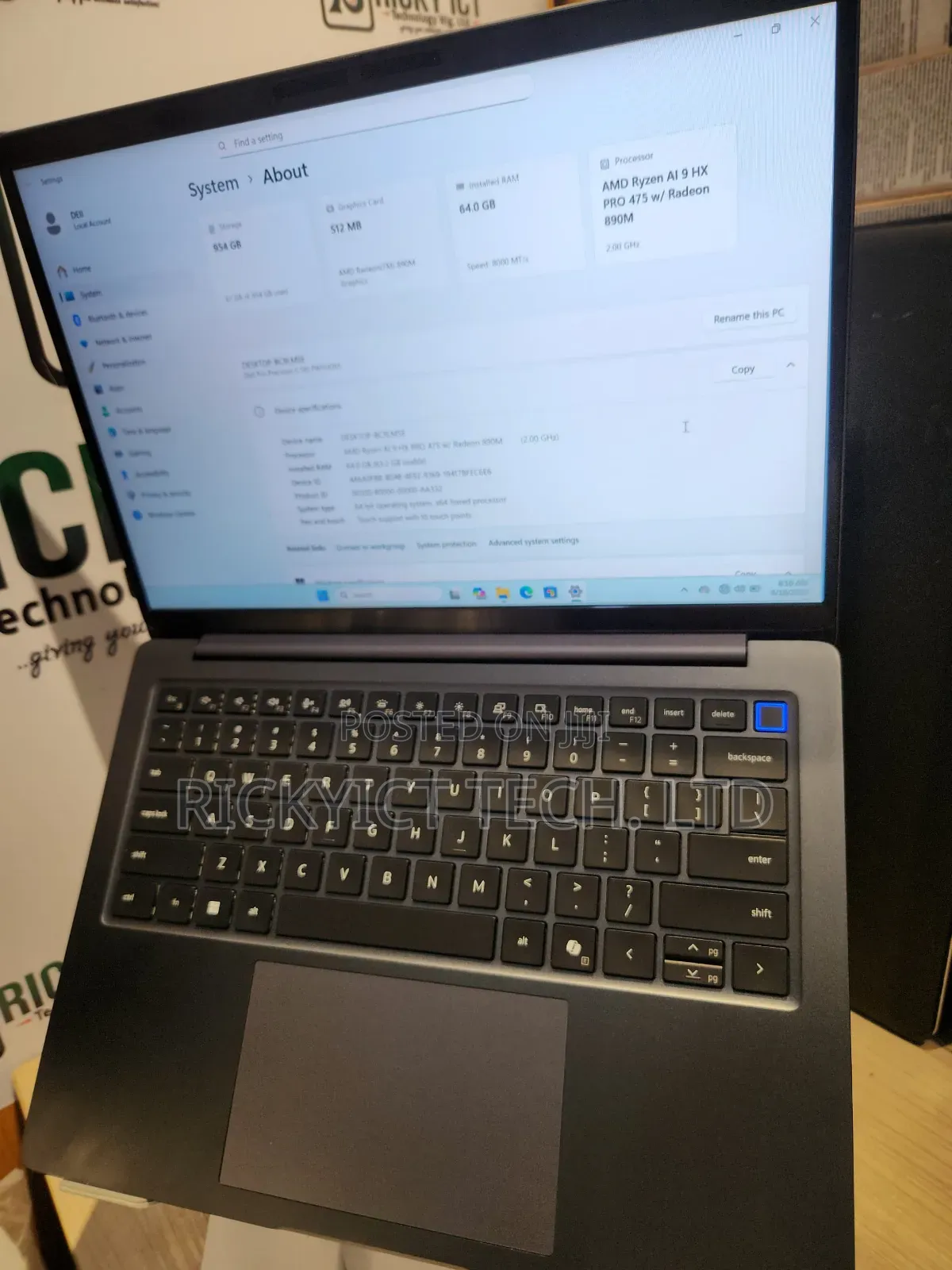 Laptop Dell 64GB AMD Ryzen 9 SSD 1T