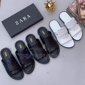 Zara Classic Leather Slippers