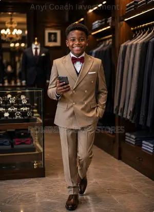 Premium Luxury Children Double Breasted Suit