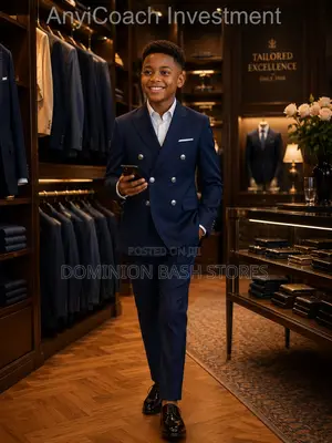 Premium Luxury Children Double Breasted Suit
