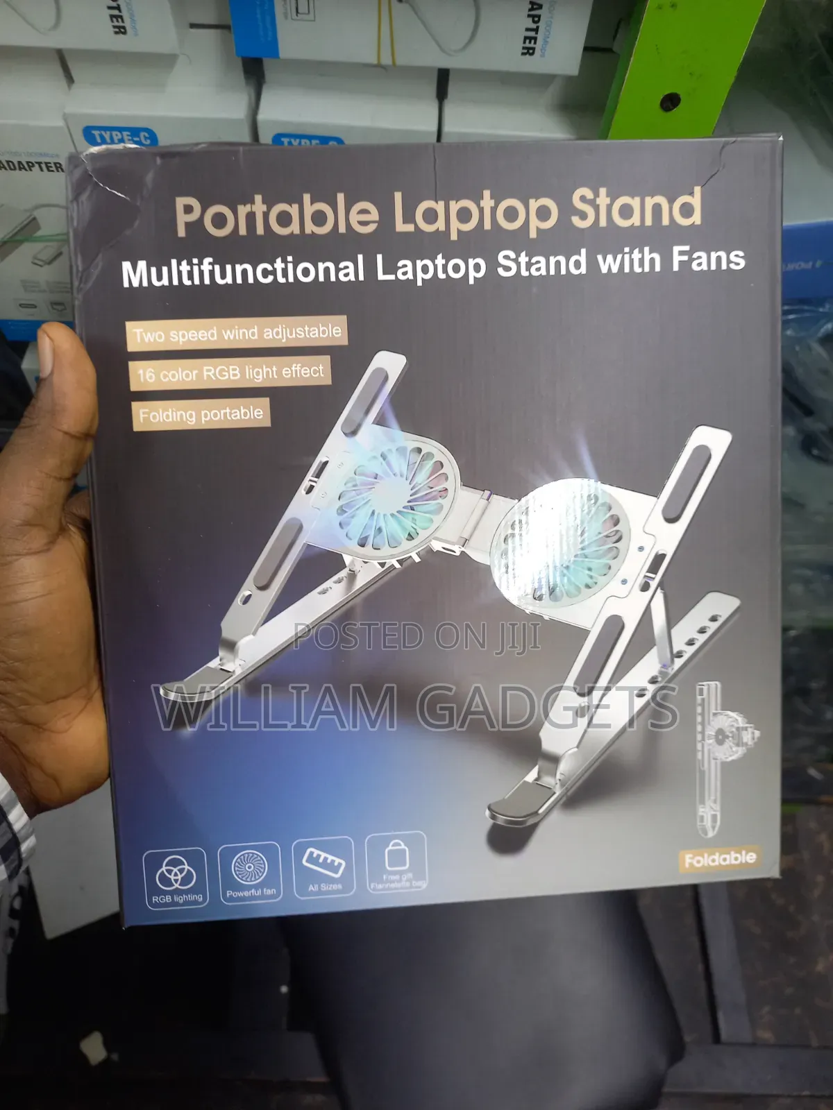 Portable Laptop Stand With Fan