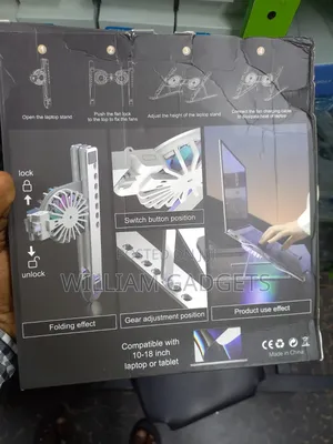 Portable Laptop Stand With Fan