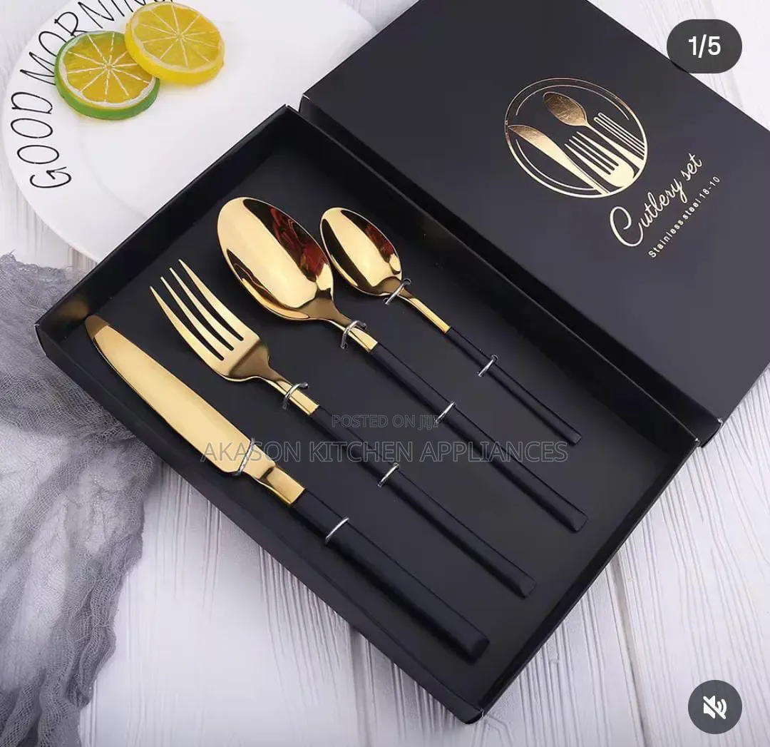 Gold Cutlery Gift Set