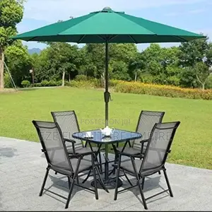 Outdoor Patio Courtyard Folding Chair Set