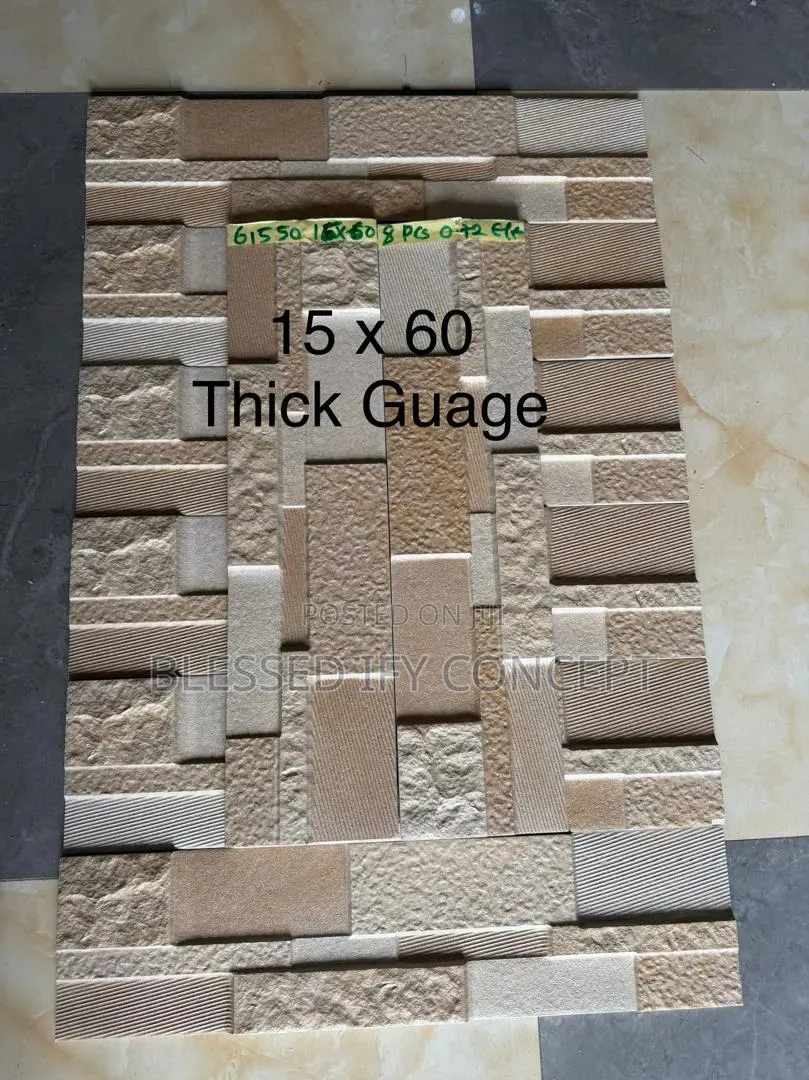 High Quality Outside Wall Tiles, Fence, Pillars, Tv Console Etc, 15x60