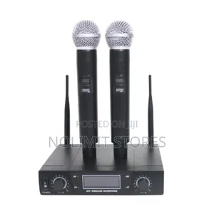 Double Handheld Microphone With Reciever