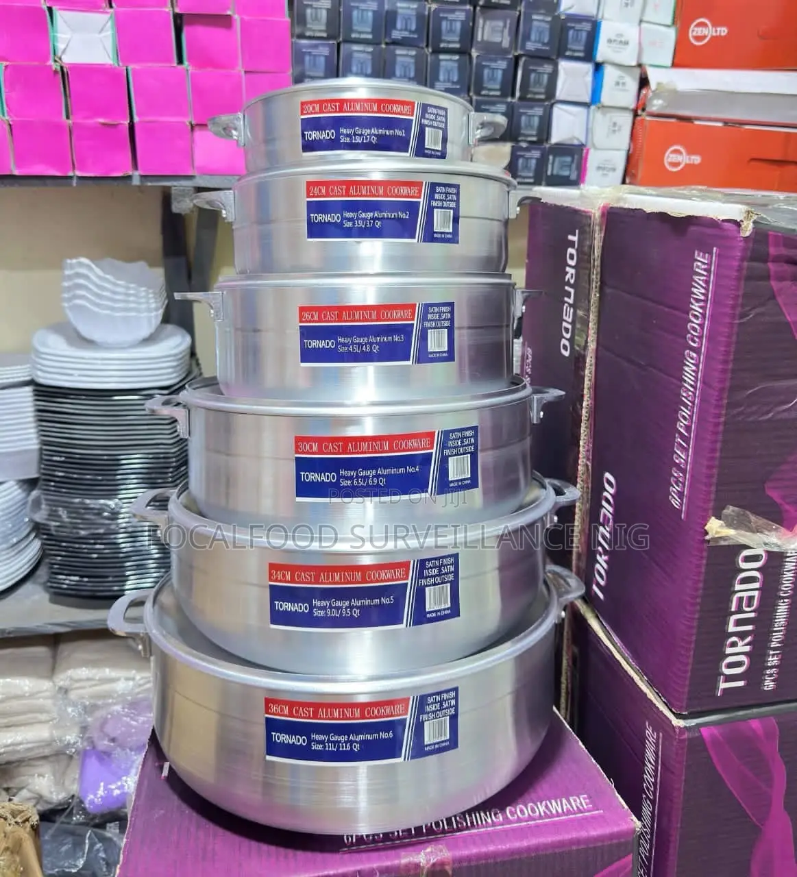 6-Set Cast Aluminum Cookware