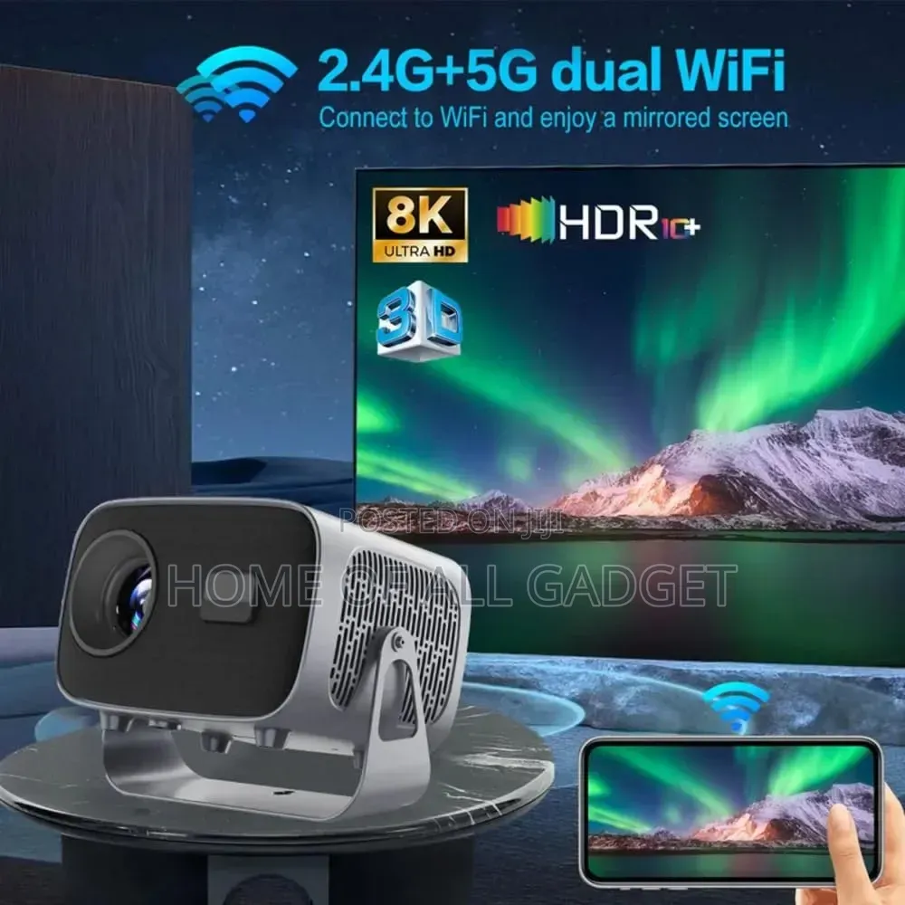 A10 Plus Portable Projector Supports Decoding, 5000ansi Lumens