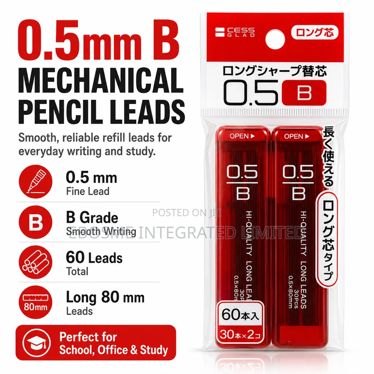 0.5mm B Mechanical Pencil Leads