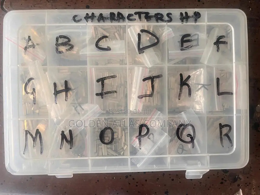 Characters for Coding Machine (Hp-241)
