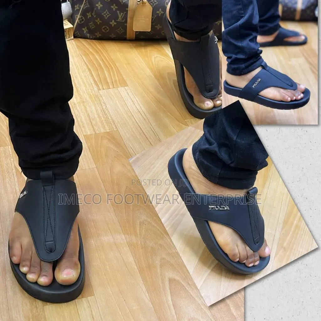 Prada Men's Leather Slipper