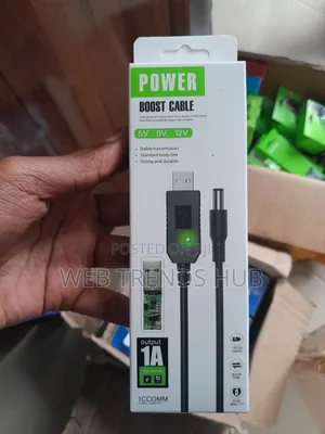 Usb-a to Router Power Cable – 5v / 9v / 12v Dc Output Router Cable