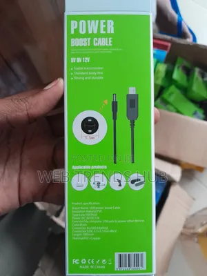 USB-a to Router Power Cable – 5v / 9v / 12v Dc Output FiberX