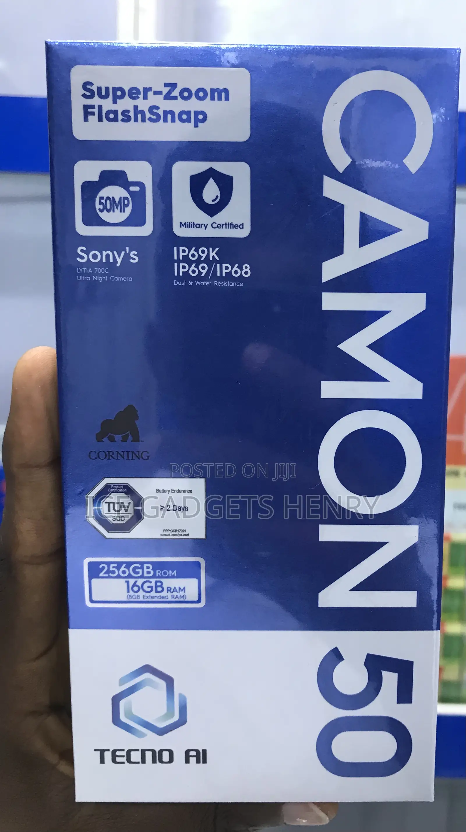 New Tecno Camon 50 256 GB