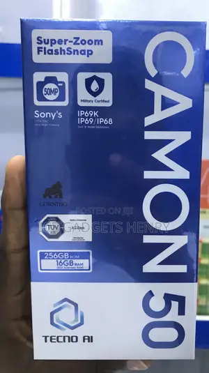 New Tecno Camon 50 256 GB