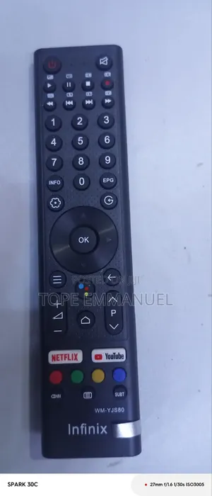 Infinix Replacement Remote Control for Android Smart TVS