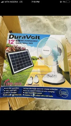Solar/Rechargeable Fan