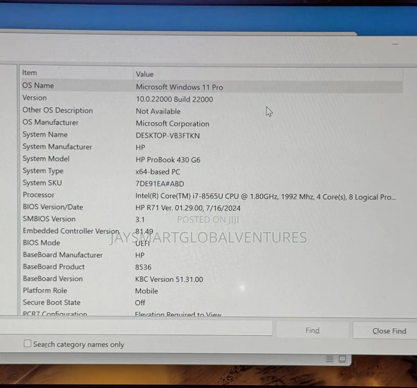 Laptop HP 430 G6 8GB Intel Core i7 SSD 256GB