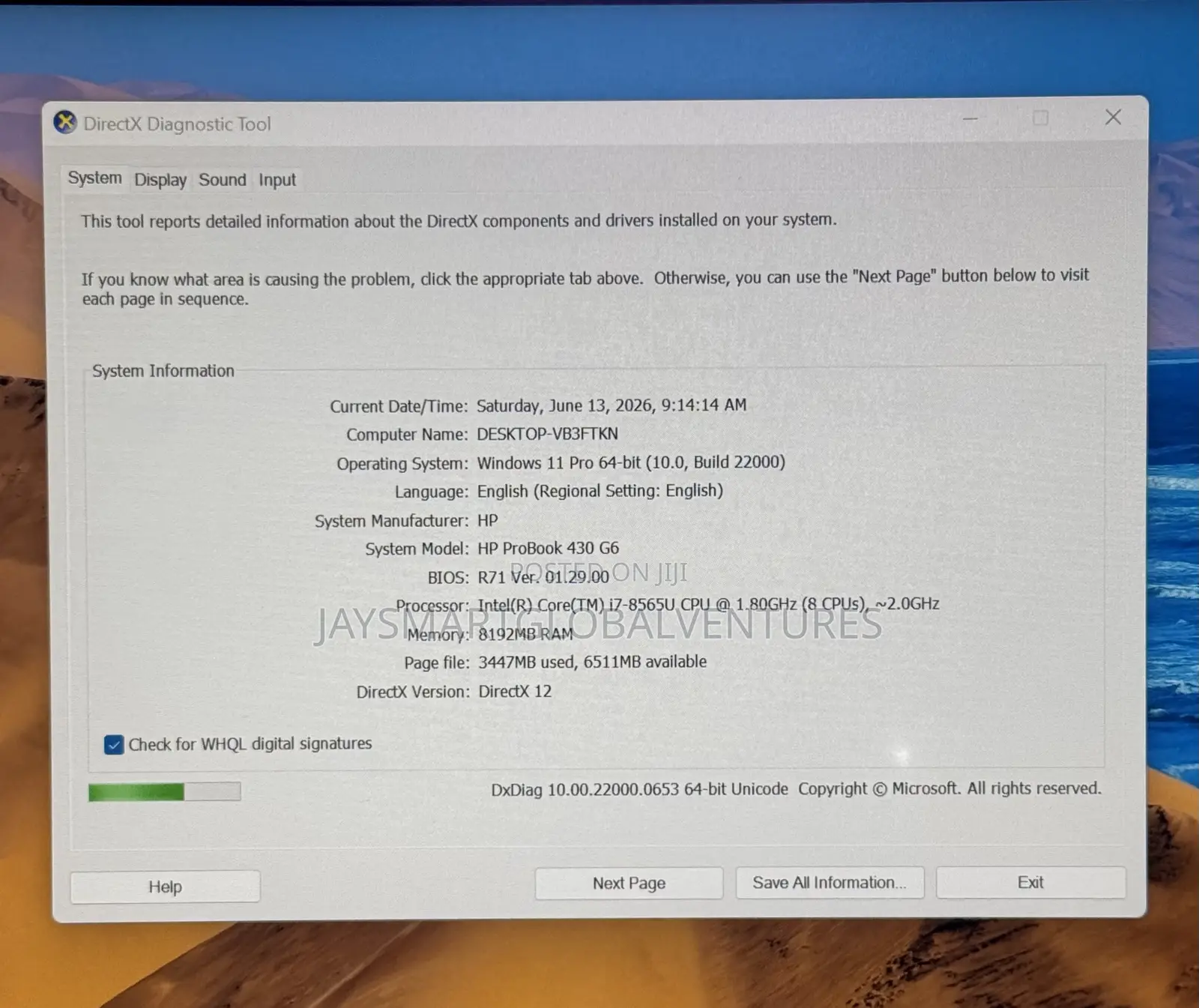 Laptop HP 430 G6 8GB Intel Core i7 SSD 256GB