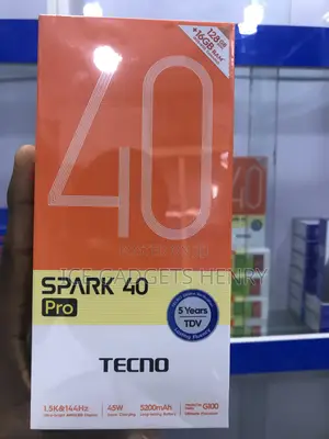 New Tecno Spark 40 Pro 128 GB Black