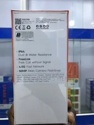 New Tecno Spark 40 Pro 128 GB Black