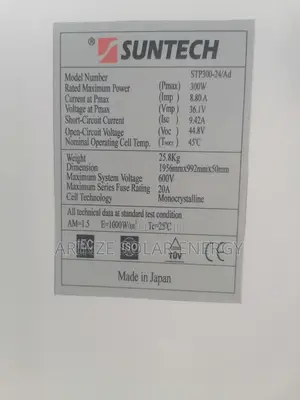 The Suntech Solar Panels 300w