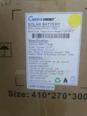 C Worth Energy 2.5kwh 12v Lithium Ion Battery