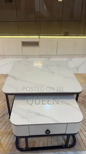 Modern Marble Top Center Table Set – Neatly Used