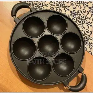 7 Holes Non Stick Masa Pan With Lid Cover