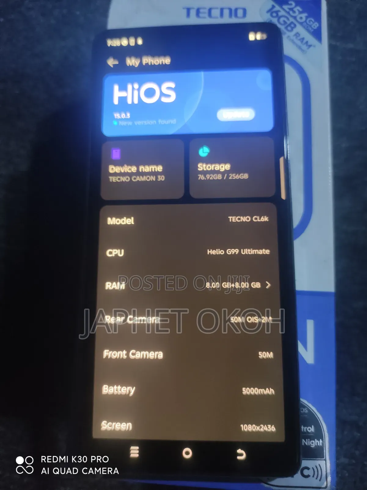 Tecno Camon 30 256 GB White