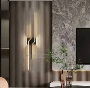 Modern Led Spiral Wall Sconce Black Wavy Line Wall Lamp Light