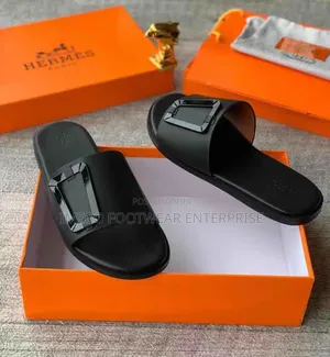 Men's Leather Slides/Slippers