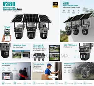Outdoor Solar Security Camera V380 Pro | Motion Tracking | Waterproof