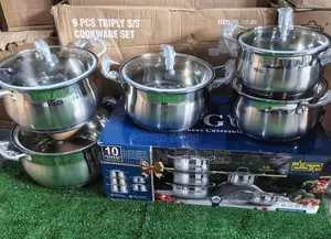 DSP 10pcs Stainless Cookware
