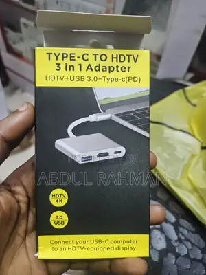 Type-C to HDTV 3 in 1 Adapter