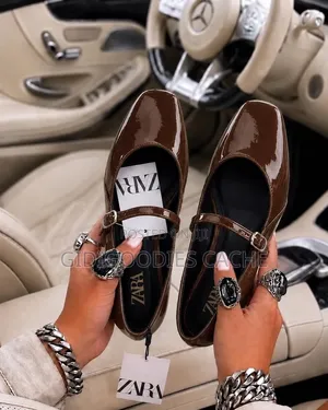 Zara Patent Leather Mary Jane Flats