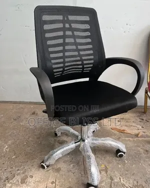 Simple Secretary Mid Back Fabric Mesh Office Chair