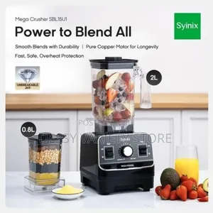 Syinix 2l Mega Crusher 1500w Heavy Duty Multipurpose Blender