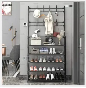 Shoe Rack With Bag Rack