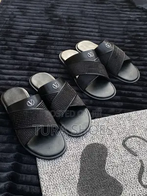 Male Leather Slippers