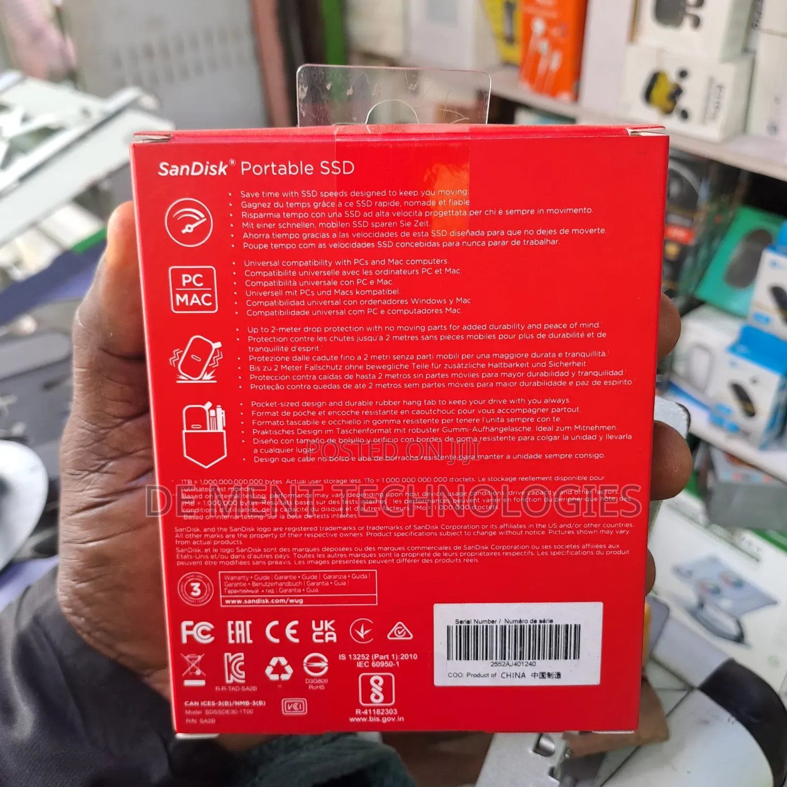 Sandisk 1tb Portable SSD 800mbps