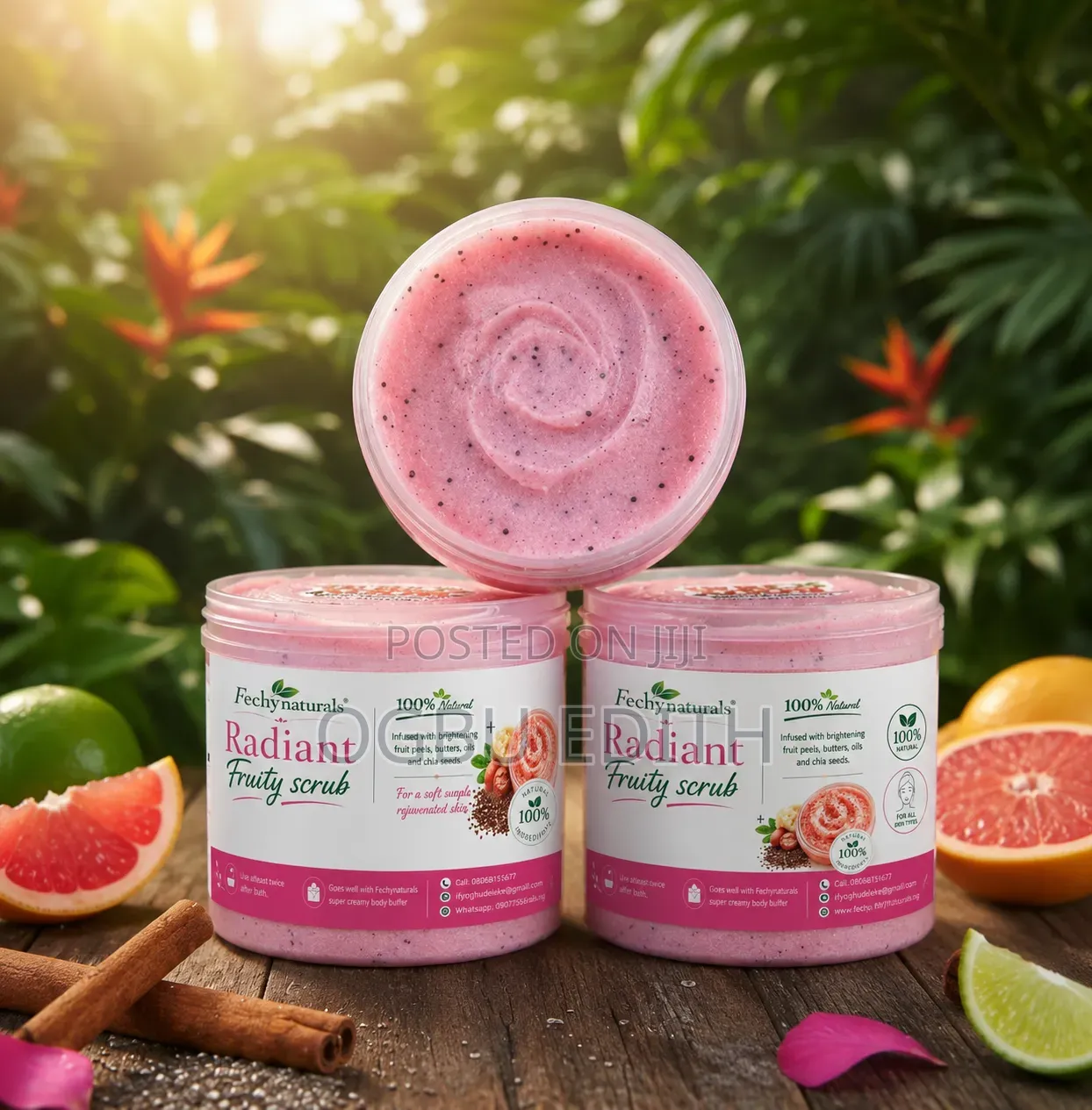 Fechynaturals Radiant Fruity Scrub