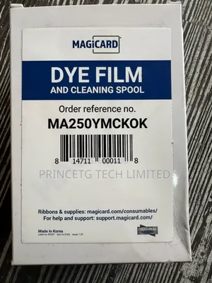 Genuine Magicard Dye Film and Cleaning Spool Order Reference No. Ma250