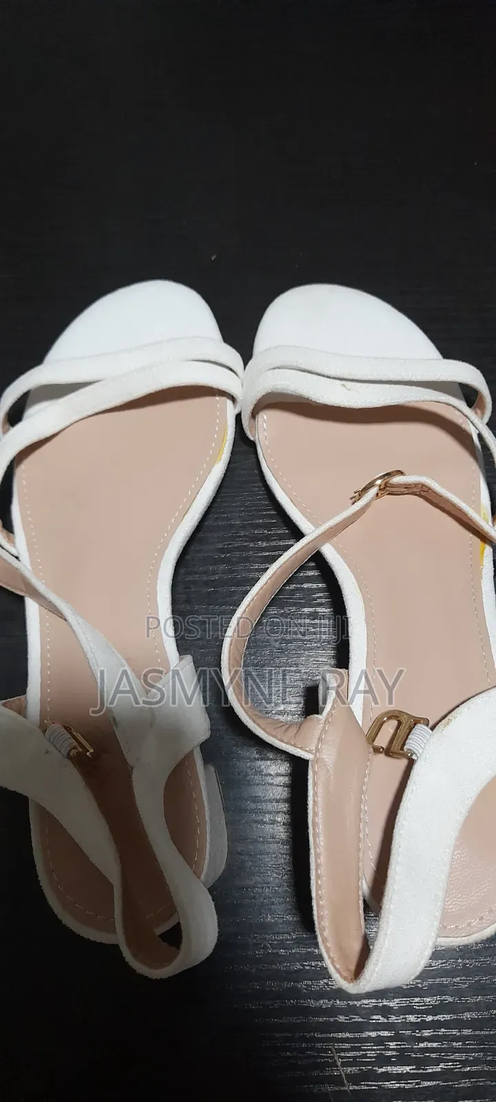 Classy White Heels Size 42