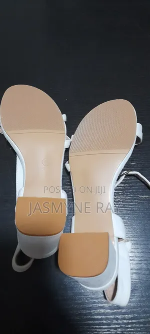Classy White Heels Size 42