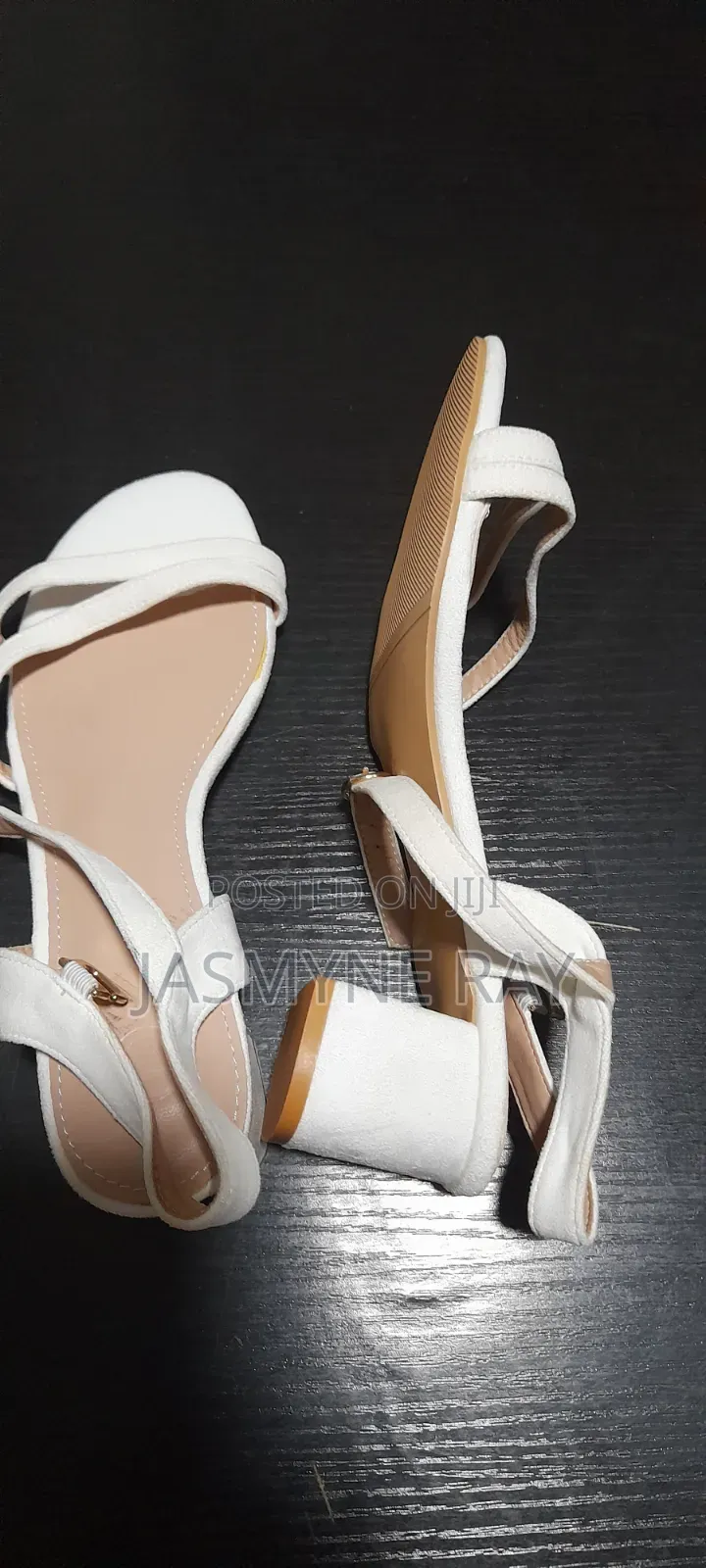 Classy White Heels Size 42