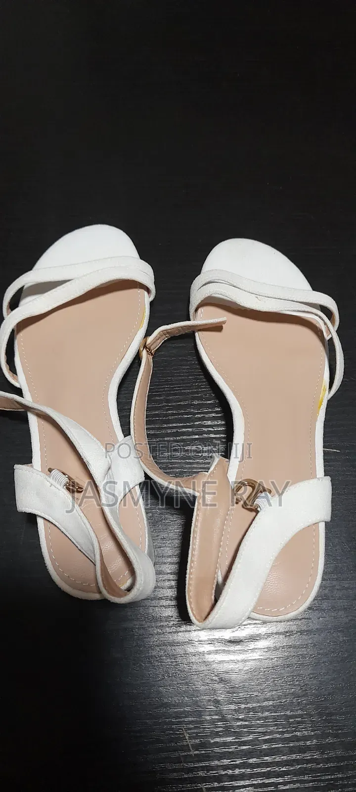 Classy White Heels Size 42