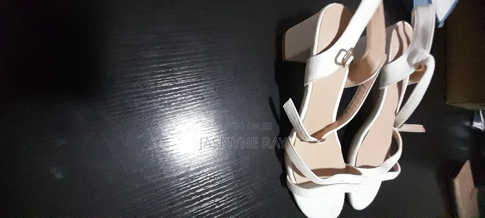 Classy White Heels Size 42