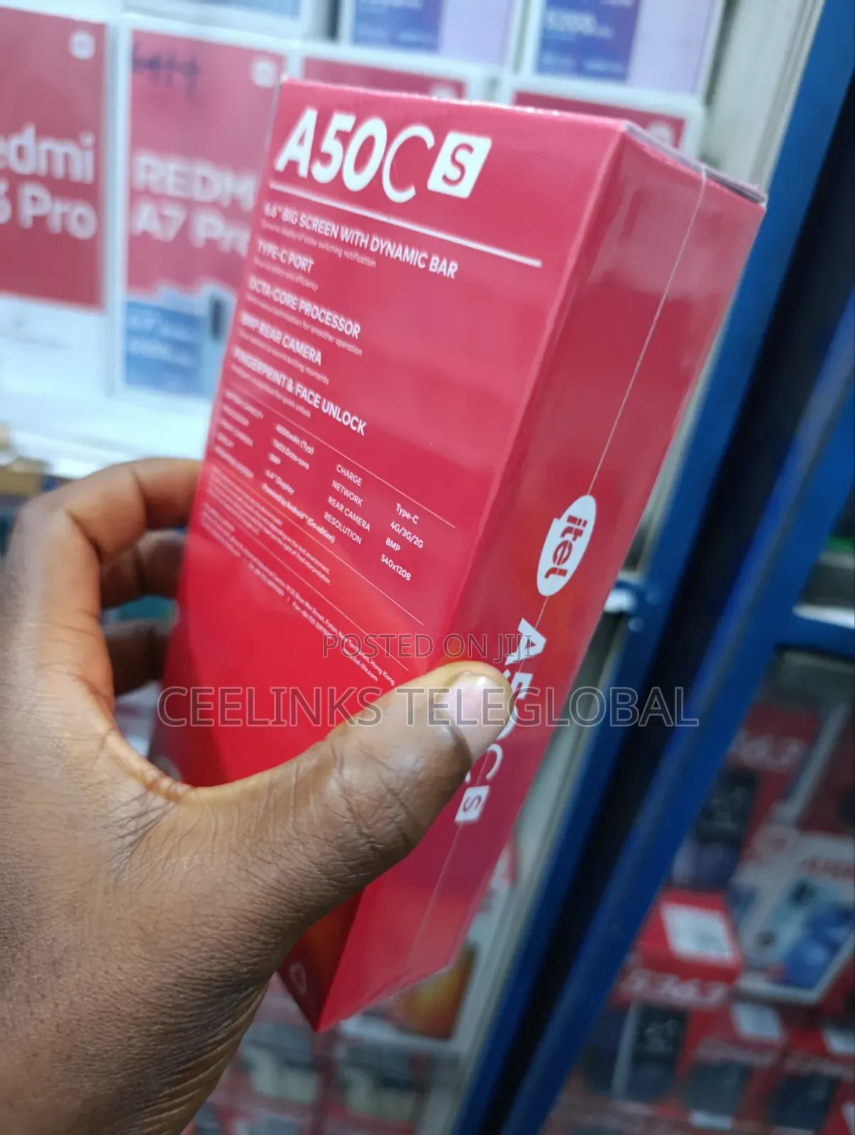 New Itel A50C 32 GB Black