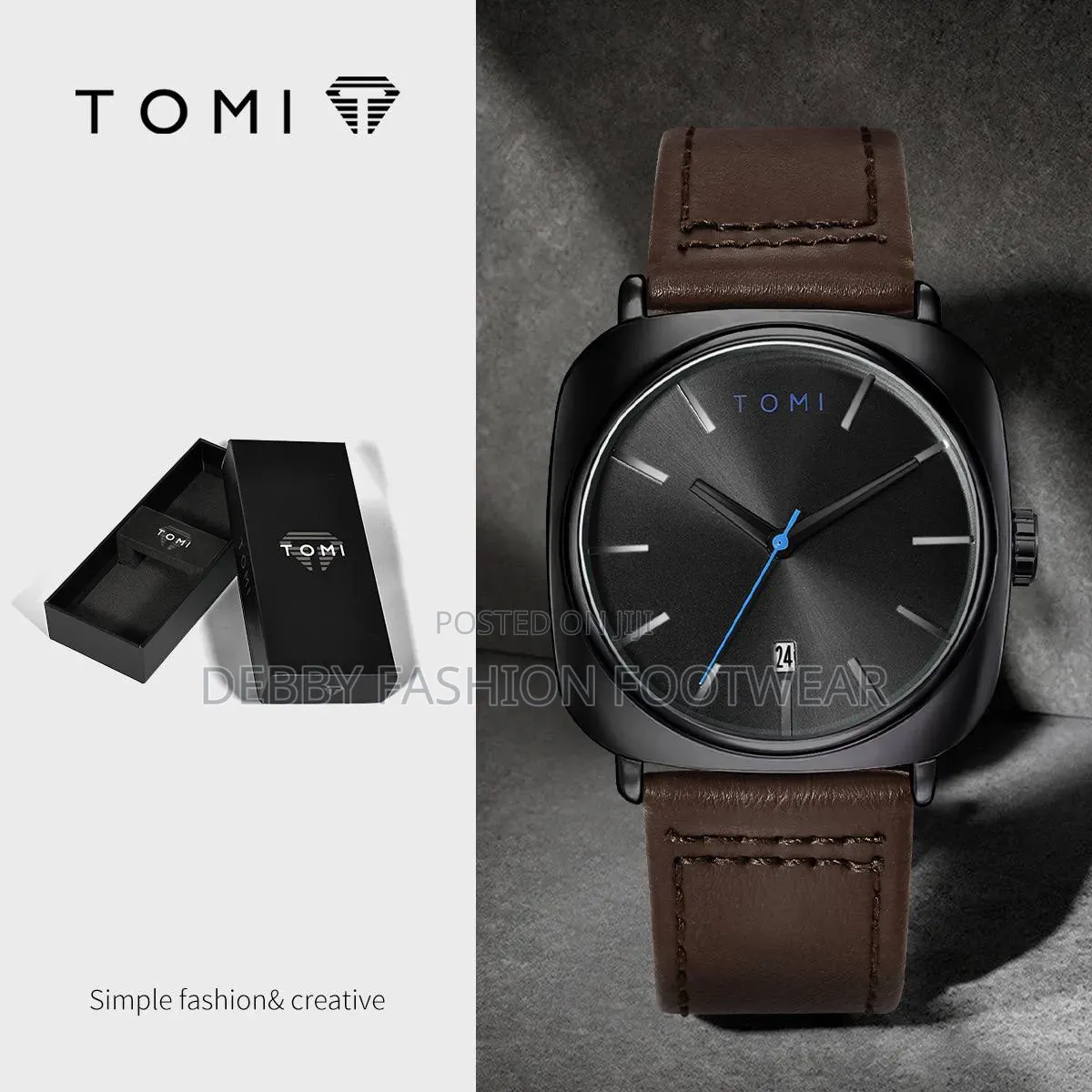 Tomi Leather Watch Branded Box